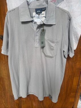 G-Star Raw Men's Light Gray Polo with Chest Pocket XL